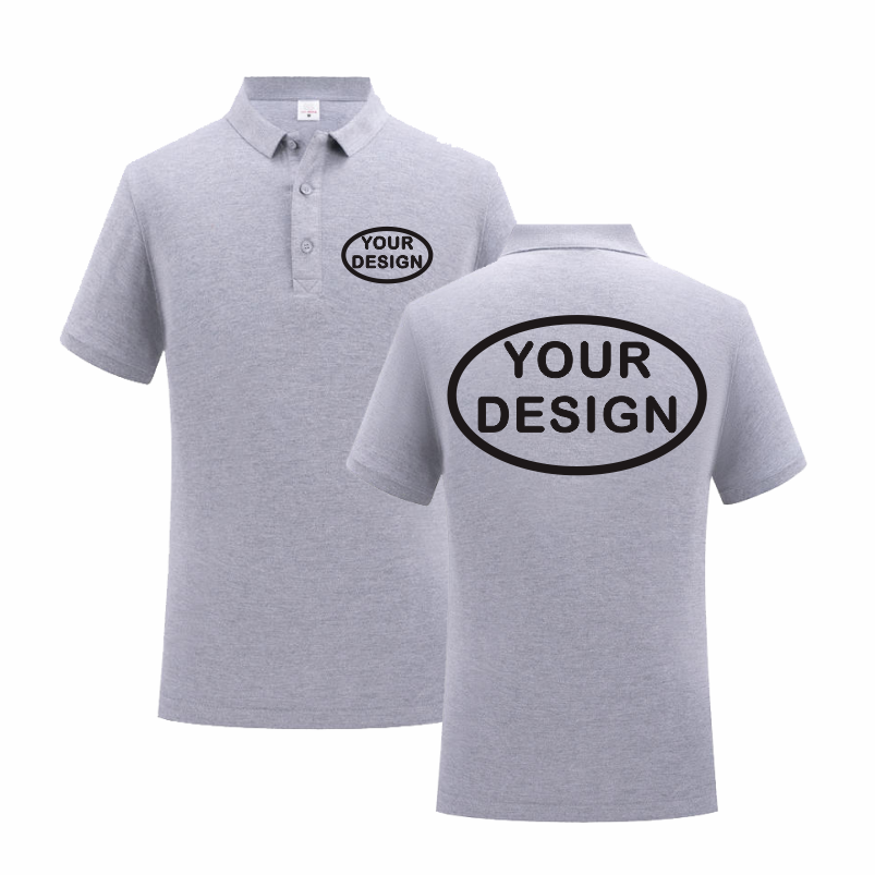 Home Office Logo - Zomer puur katoenen poloshirt logo op