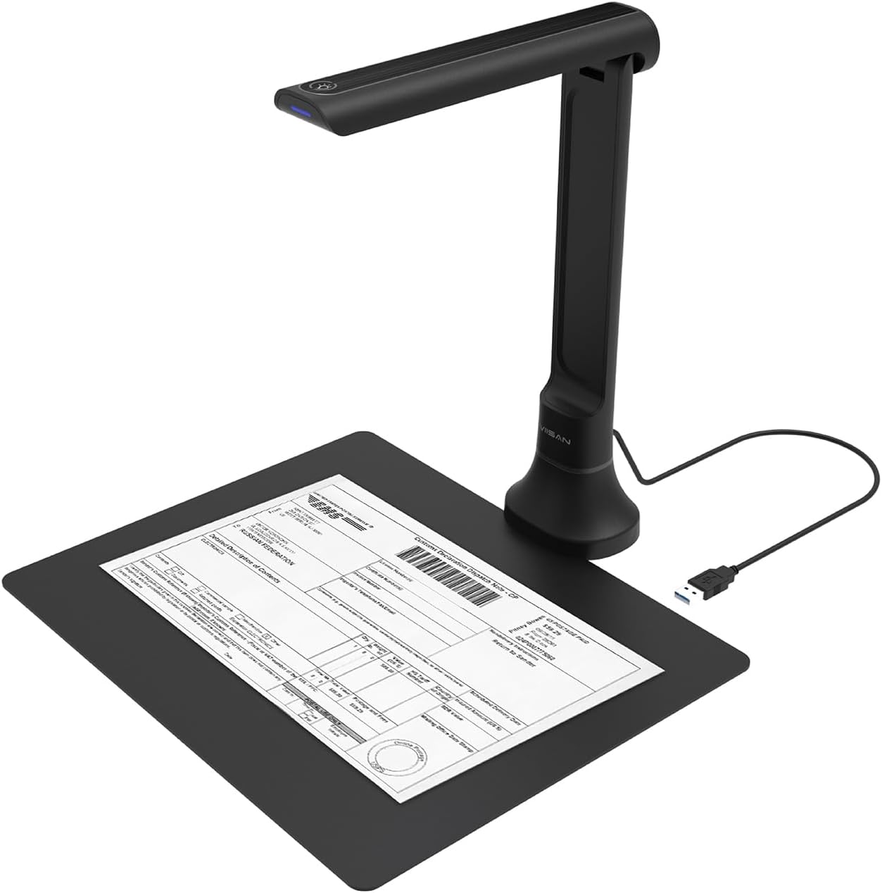 Document Scanner Portable - VIISAN DB8401 16MP Documentcamera voor kantoor