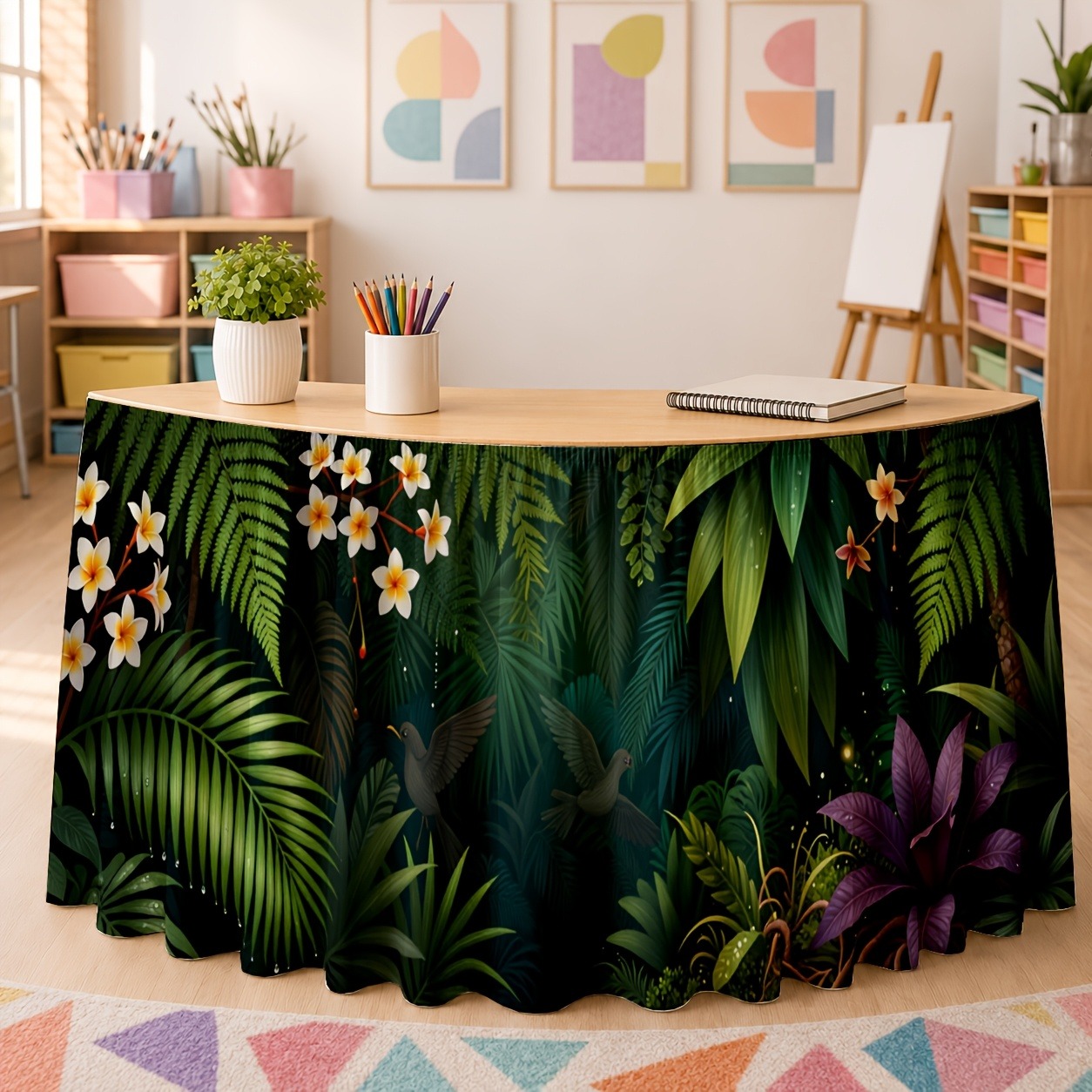 Groene exotische plantendecora - Home Office Work Table recensie en prijs