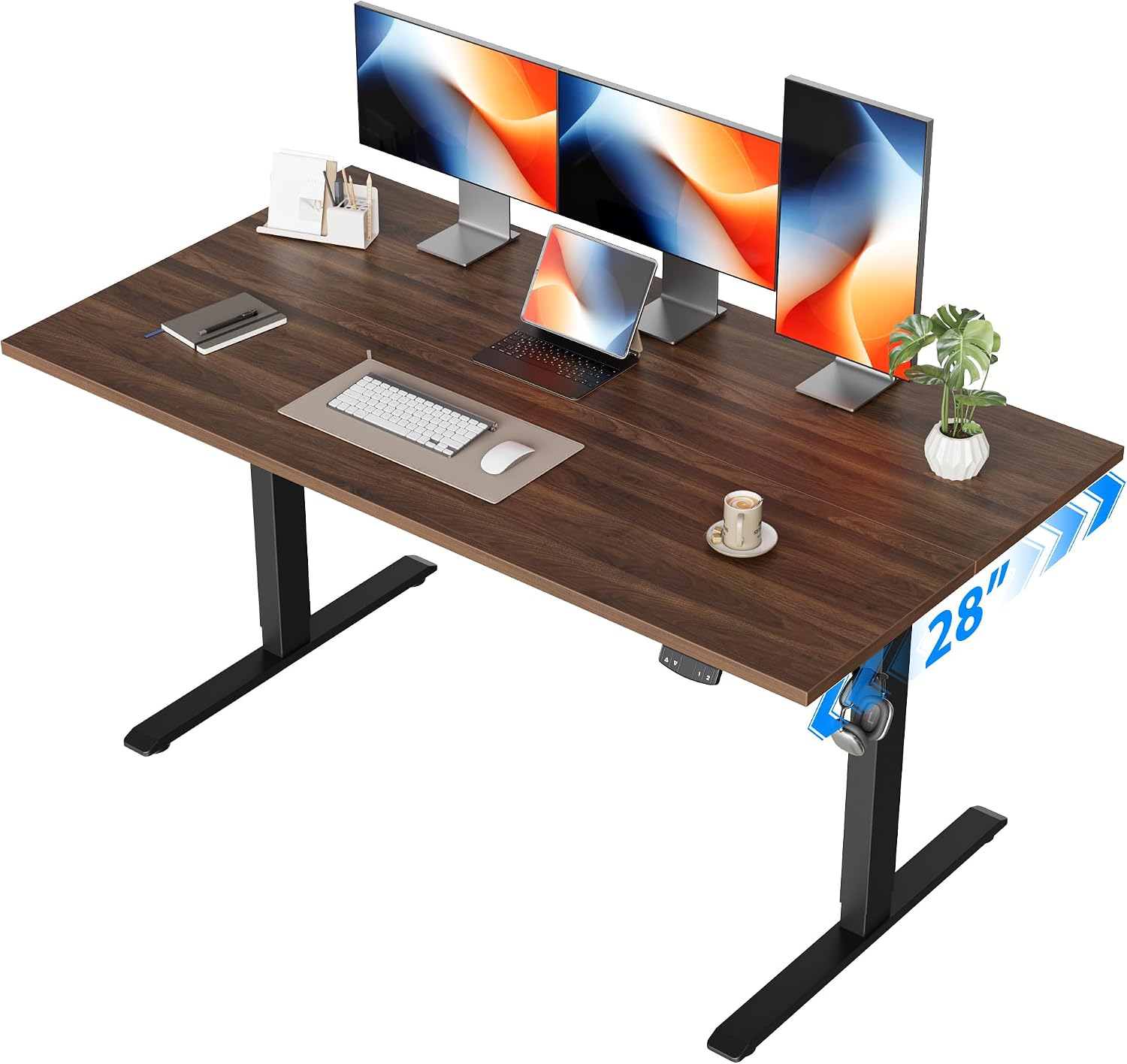 Elektrisch sta-bureau, 55 x 28 - Home Office Work Table recensie en prijs