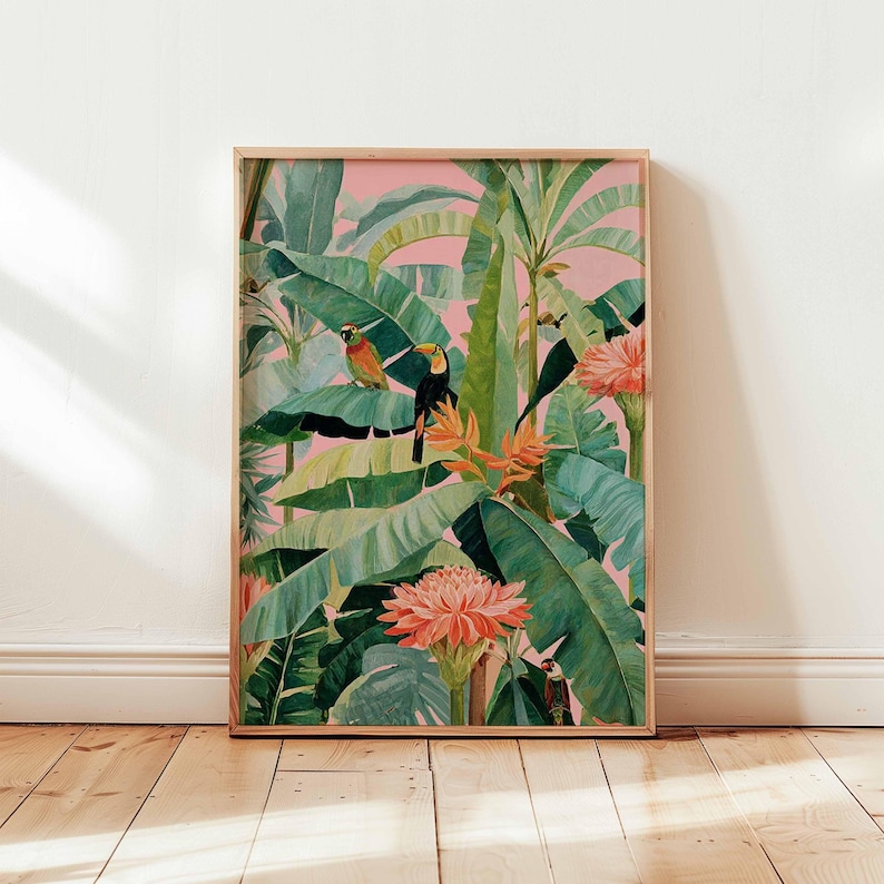 1pc Retro Tropische Canvas Pos - Home Office Or recensie en prijs