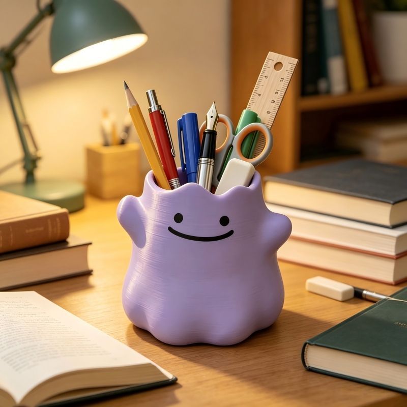 Cartoonfiguur Penhouder Creati - Home Office Or recensie en prijs