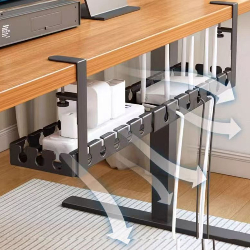 Kabelorganizer onder de tafel  - Home Office Work Table recensie en prijs