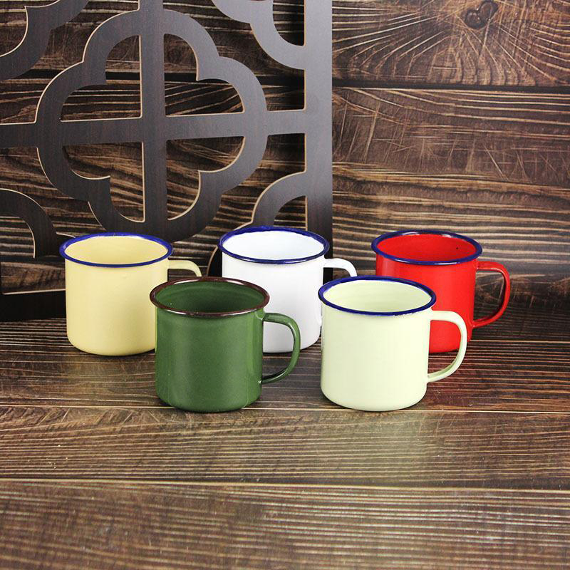Emaille drinkbekers in meerder - Home Office Logo recensie en prijs