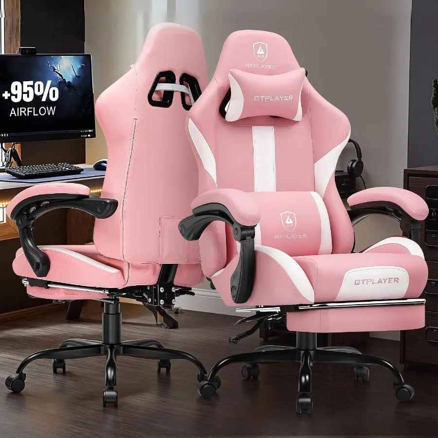 Gamingstoel met voetsteun en p - Ergonomic Office Chair recensie en prijs