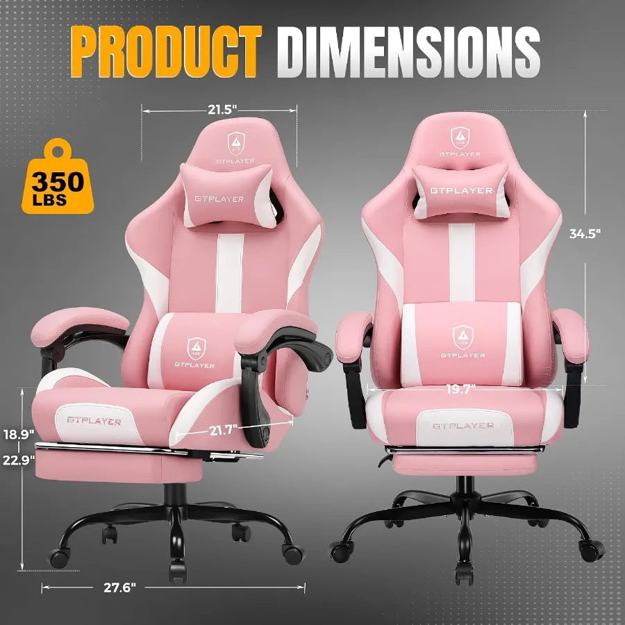 Gamingstoel met voetsteun en p - Ergonomic Office Chair recensie en prijs